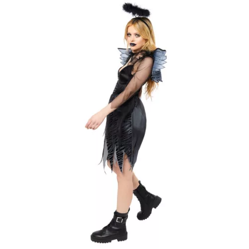 Bukott angyal Black felnőtt jelmez M/L