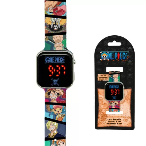 One Piece Friends digitális LED karóra
