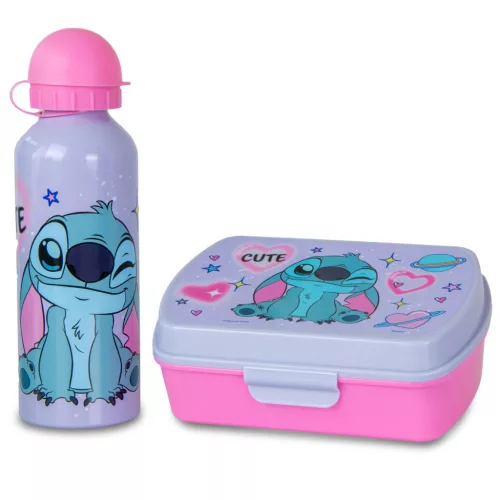 Disney Lilo és Stitch, A csillagkutya This World szendvicsdoboz + alumínium kulacs szett