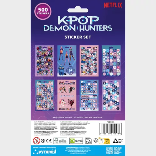 K-pop Démonvadászok World Tour matrica szett