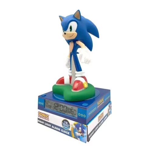 Sonic a sündisznó Blur 3D éjszakai lámpa és ébresztőóra