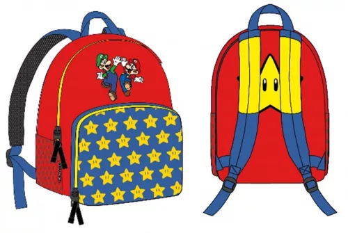 Super Mario Red hátizsák, táska 28 cm