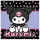 Hello Kitty Kuromi kéztörlő, arctörlő, törölköző 30x30cm