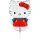 Hello Kitty Red mini fólia lufi 35 cm (WP)