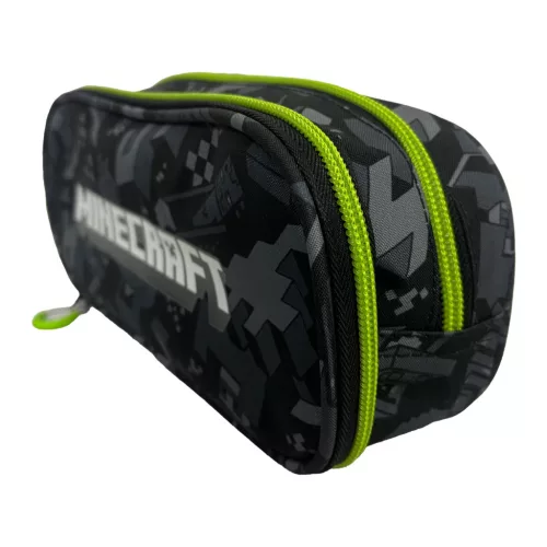Minecraft Camo Terra 2 rekeszes tolltartó 23,5 cm
