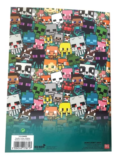Minecraft Boom B/5 vonalas füzet 40 lapos