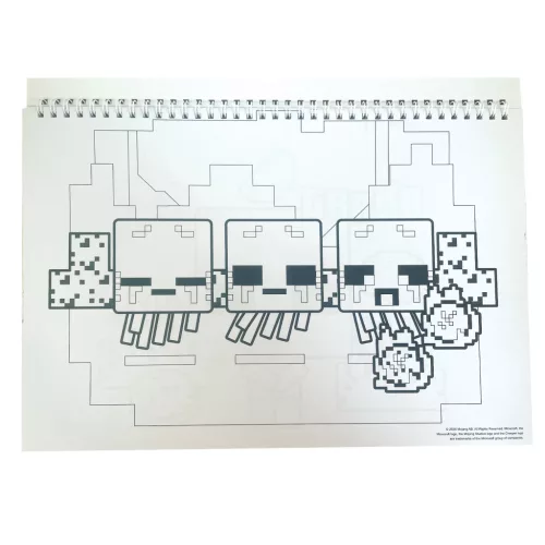 Minecraft Creepers Need Hugs A/4 spirál vázlatfüzet 40 lapos matricával