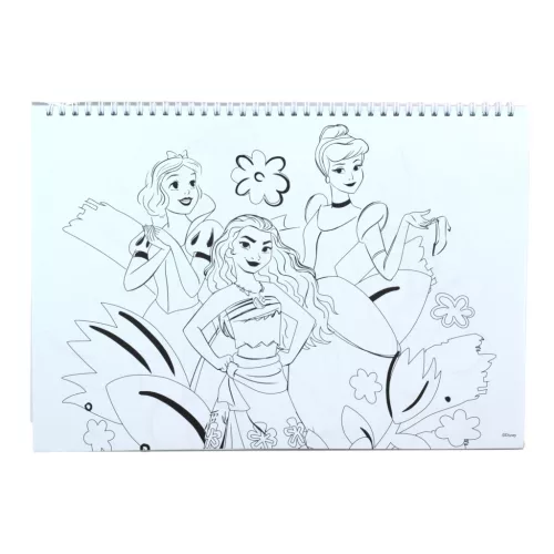 Disney Hercegnők Your World A/4 spirál vázlatfüzet 40 lapos matricával