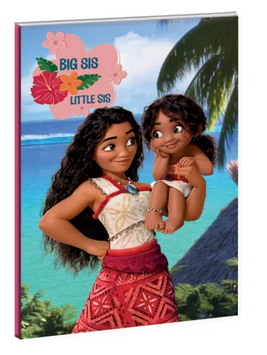 Disney Vaiana Big Sis B/5 vonalas füzet 40 lapos