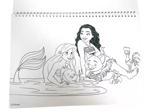 Disney Hercegnők Life A/4 spirál vázlatfüzet 40 lapos matricával