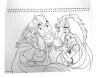 Disney Hercegnők Life A/4 spirál vázlatfüzet 40 lapos matricával