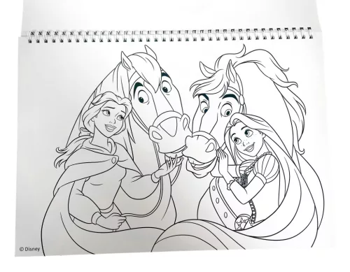 Disney Hercegnők Life A/4 spirál vázlatfüzet 40 lapos matricával