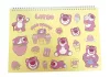 Disney Játékháború Lotso A/4 spirál vázlatfüzet 40 lapos matricával