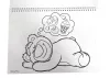 Disney Játékháború Lotso A/4 spirál vázlatfüzet 40 lapos matricával