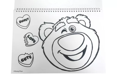 Disney Játékháború Lotso A/4 spirál vázlatfüzet 40 lapos matricával