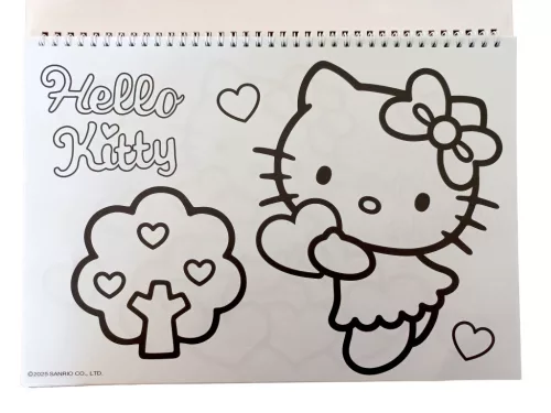 Hello Kitty Sweetheart A/4 spirál vázlatfüzet 40 lapos matricával