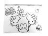 Hello Kitty World A/4 spirál vázlatfüzet 40 lapos matricával