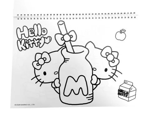 Hello Kitty World A/4 spirál vázlatfüzet 40 lapos matricával