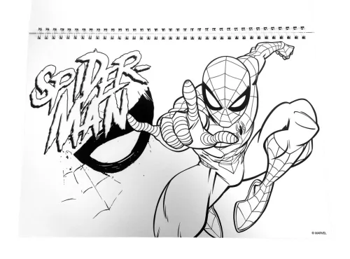 Pókember Miles Morales A/4 spirál vázlatfüzet 40 lapos matricával