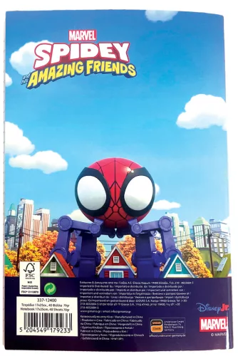 Pókember Spidey Friends B/5 vonalas füzet 40 lapos