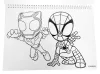 Pókember Spidey Web A/4 spirál vázlatfüzet 40 lapos matricával