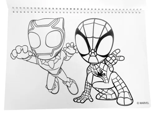 Pókember Spidey Web A/4 spirál vázlatfüzet 40 lapos matricával