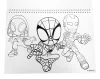 Pókember Spidey Web A/4 spirál vázlatfüzet 40 lapos matricával