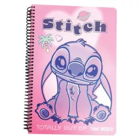  Disney Lilo és Stitch, A csillagkutya Palm B/5 vonalas spirál füzet 70 lapos