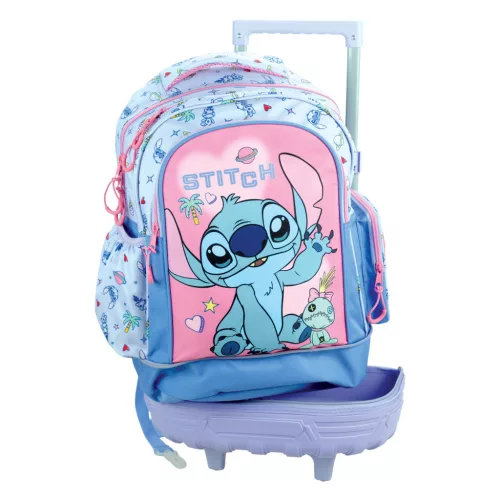 Disney Lilo és Stitch, A csillagkutya Scrapbook prémium gurulós iskolatáska, táska 46 cm