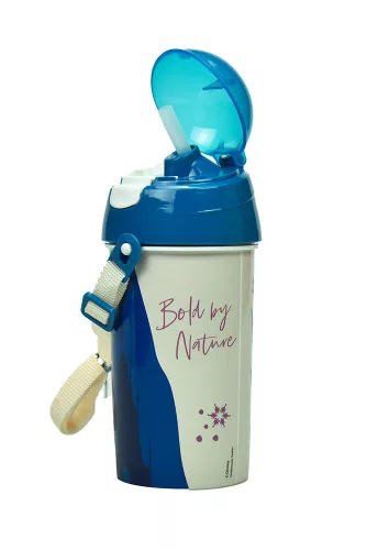 Disney Jégvarázs Together We Lead műanyag szívószálas kulacs akasztóval 500 ml