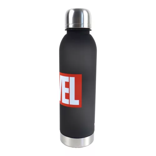 Marvel Black műanyag kulacs csavaros kupakkal 750 ml