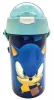 Sonic a sündisznó Speed Blue műanyag szívószálas kulacs akasztóval 500 ml
