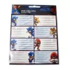 Sonic a sündisznó Hype Man füzetcímke 16 db-os