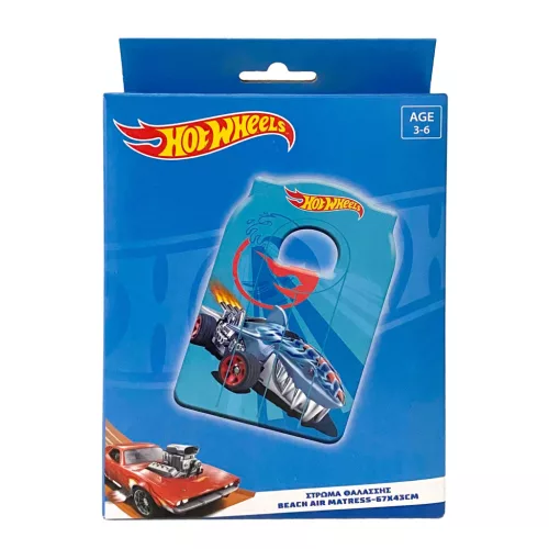 Hot Wheels Racing Wave felfújható matrac 67x43 cm