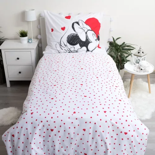 Disney Mickey, Minnie Love ágyneműhuzat 140×200cm, 70×90 cm