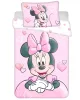 Disney Minnie Powder Pink gyerek, ovis ágyneműhuzat 100×135 cm, 40×60 cm