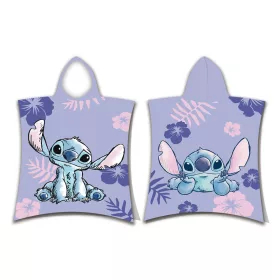   Disney Lilo és Stitch, A csillagkutya Purple strand törölköző poncsó 50x115 cm