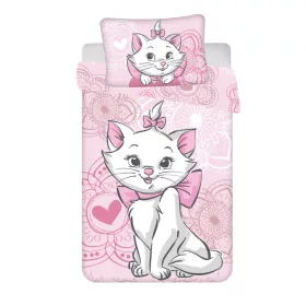   Disney Marie Aristocat gyerek, ovis ágyneműhuzat 100×135 cm, 40×60 cm