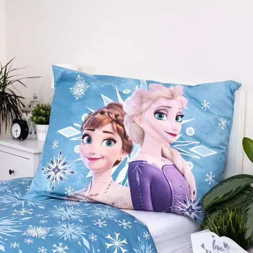 Disney Jégvarázs White Snowflake gyerek, ovis ágyneműhuzat 100×135 cm, 40×60 cm
