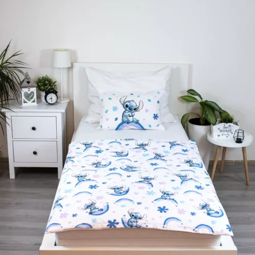 Disney Lilo és Stitch, A csillagkutya Rainbow gyerek, ovis ágyneműhuzat 100×135 cm, 40×60 cm