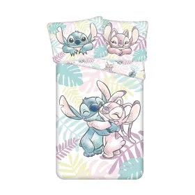   Disney Lilo és Stitch, A csillagkutya Leaves ágyneműhuzat 140×200cm, 70×90 cm