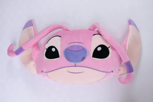 Disney Lilo és Stitch, A csillagkutya Angel Pink 3D formapárna, díszpárna 35 cm