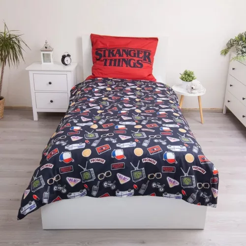 Stranger Things Upside Down Dark ágyneműhuzat 140×200cm, 70×90 cm