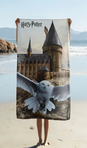 Harry Potter Hedwig Fly fürdőlepedő, strand törölköző 70x140cm