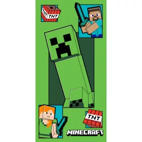   Minecraft Creeper Coming fürdőlepedő, strand törölköző 70x140cm