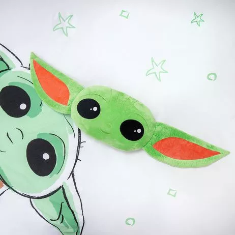 Star Wars Baby Yoda 3D formapárna, díszpárna 41 cm