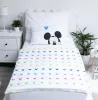 Disney Mickey Colors gyerek, ovis ágyneműhuzat 100×135cm, 40×60 cm