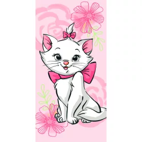  Disney Marie Pink Flower fürdőlepedő, strand törölköző  70*140cm