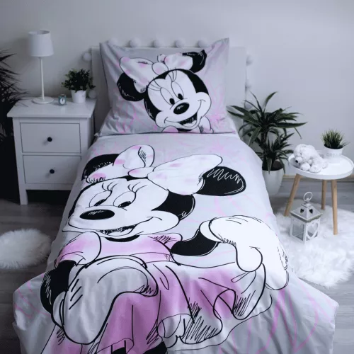 Disney Minnie Beautiful ágyneműhuzat 140×200cm, 70×90 cm