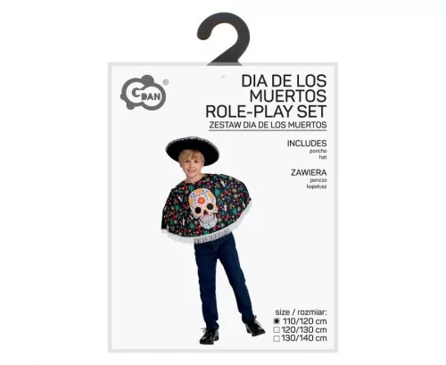 Halloween Day Of The Dead jelmez 110/120 cm